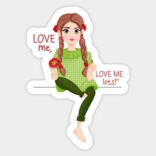 Love Me Lots Sticker